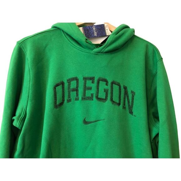 Nike Oregon Ducks Retro Fleece Hoodie Pullover Green Men’s Size Large - Picture 2 of 4
